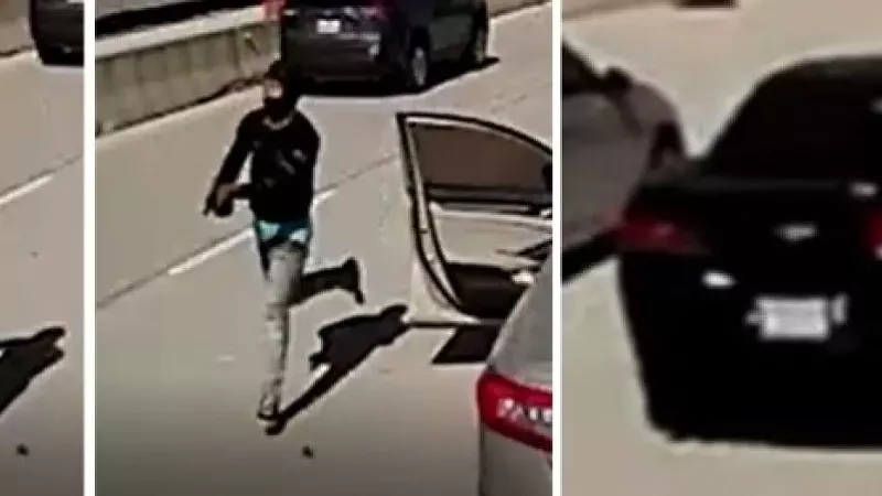 Image: DPD released footage of the shooting of Dallas rapper MO3, which police allege shows 21-year-old Kewon Dontrell White in a ski mask. White was arrested Wednesday and charged with murder.