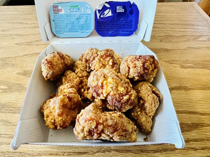 Image: Taco Bell says their nuggets "deliver a crispier, more flavorful nugget experience."