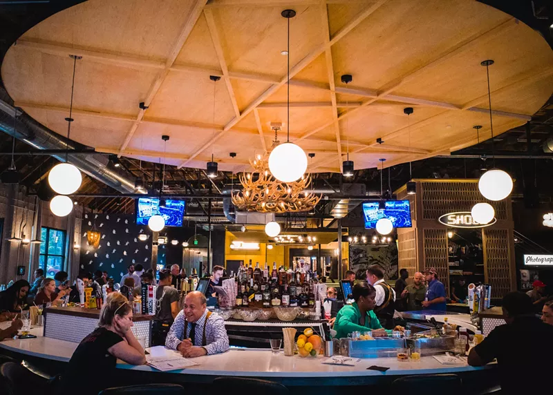 Image: One of the bars at Punch Bowl Social