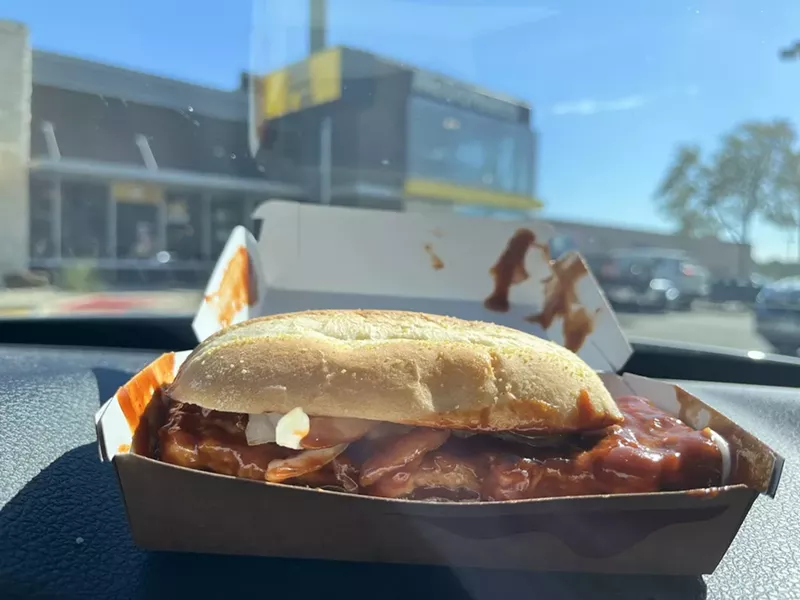 Image: The McRib is one messy fast food anomaly.