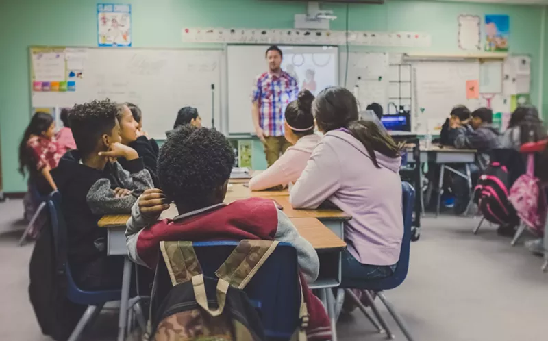 Image: Teachers worry that social distancing will be difficult when kids go back to school.