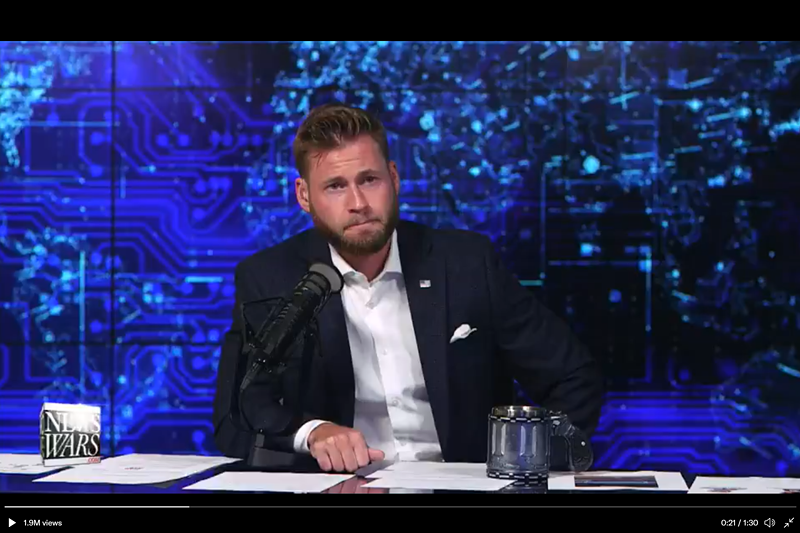 Image: Infowars host Owen Shroyer is in trouble with the feds.