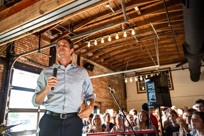 Image: Beto O'Rourke campaigns for Senate in 2018, otherwise known as the good old days.