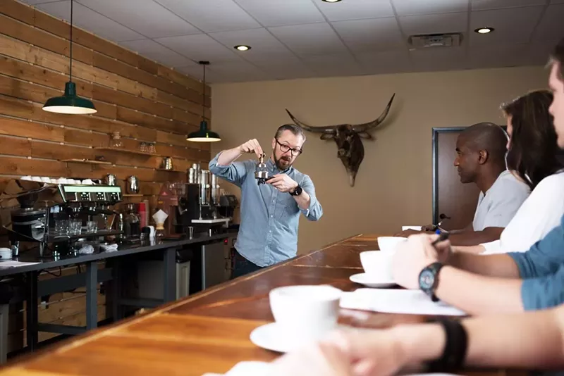 Image: Texas Coffee School’s Tom Vincent has been offering barista training and coffee shop consulting in DFW for nearly a decade.