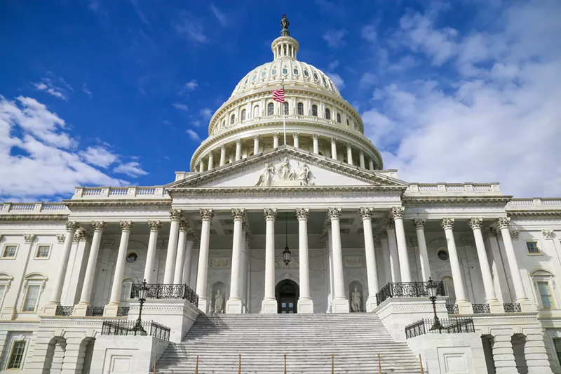Image: The stopgap funding bill was approved by the U.S. Senate on Wednesday night. President Joe Biden is expected to sign it.