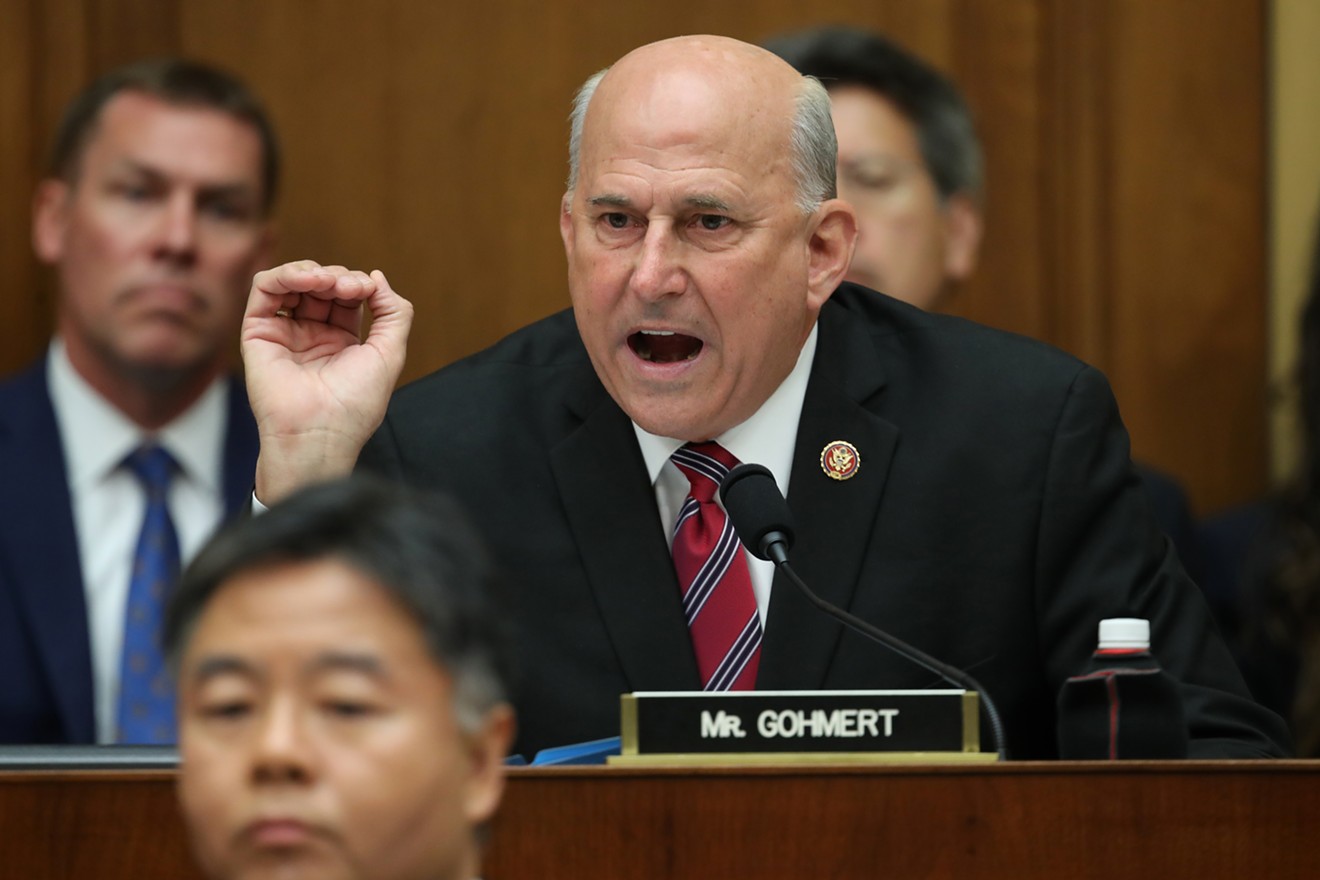 U.S. Rep. Louie Gohmert begins to ripen during his questioning of former Special Counsel Robert Mueller earlier this year.