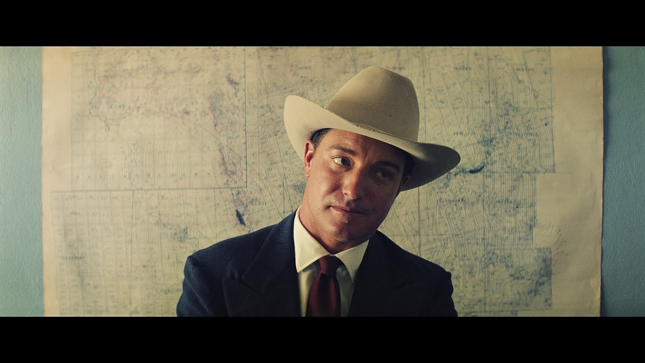 Lane Garrison plays the ambitious Texas wildcatter Jim McNeely in director Ty Roberts' film adaptation of Tom Pendleton's acclaimed novel The Iron Orchard.