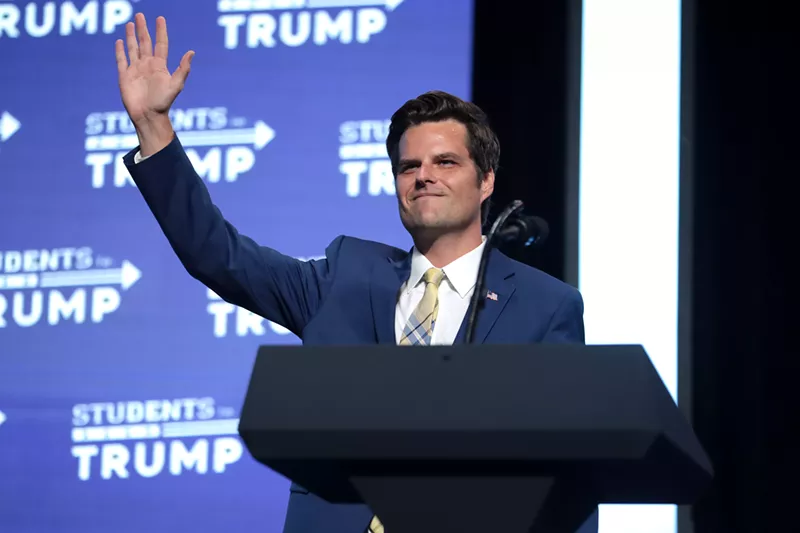 Image: Florida Congressman Matt Gaetz is under fire for recent remarks about abortion activists.
