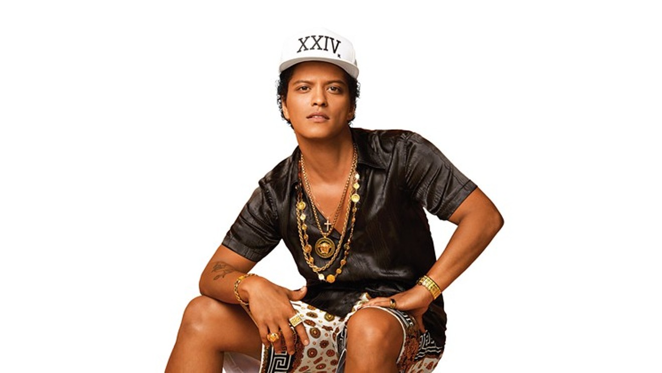 Bruno Mars plays American Airlines Center 8 p.m. Friday.