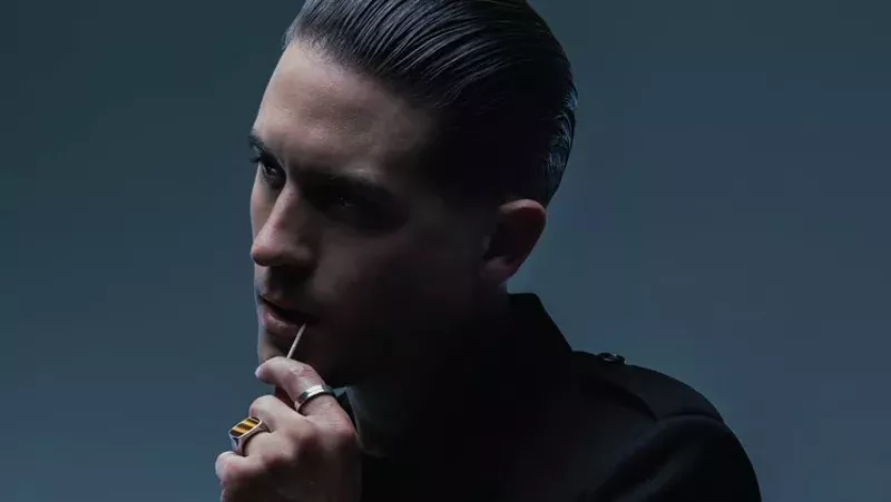 Image: G-Eazy swings though the Pavilion at Toyota Music Factory on Friday night on his The Beautiful & Damned tour.