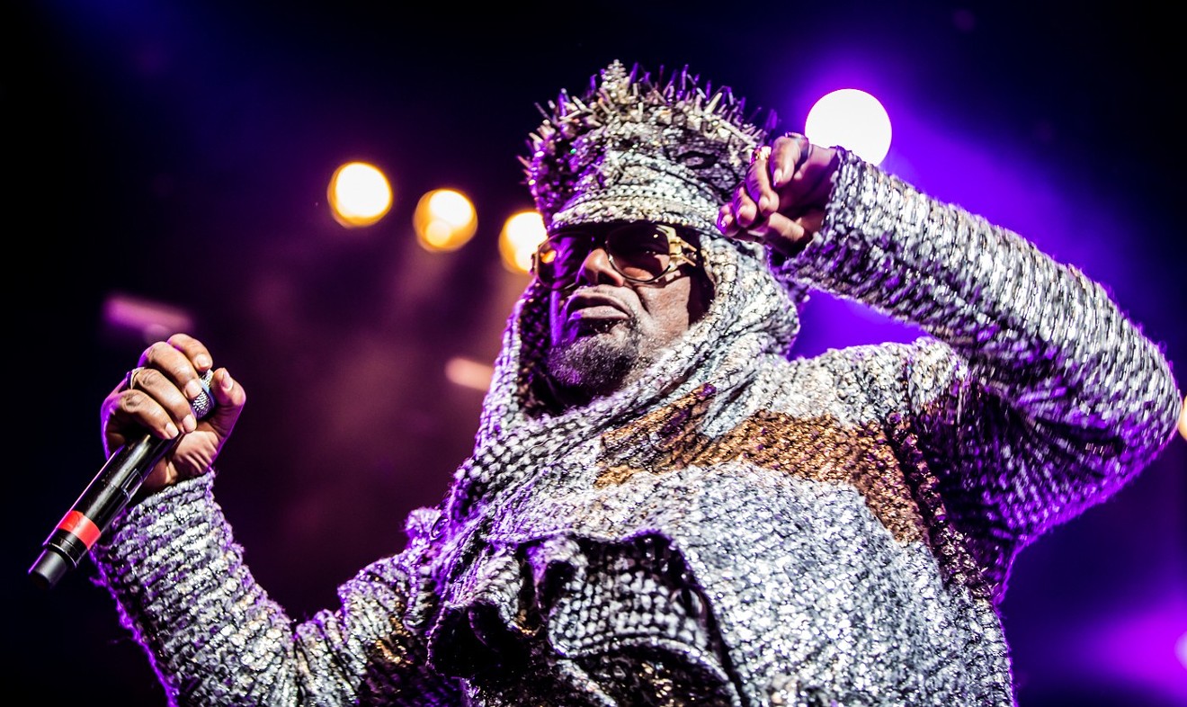 George Clinton and Parliament Funkadelic get funked up Wednesday night at The Bomb Factory.