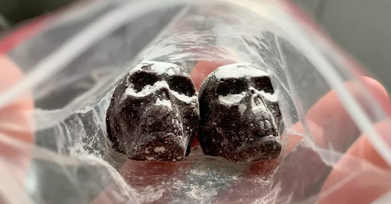Image: Filled with sweet potato and caramel, these little bites of chocolate are genius.