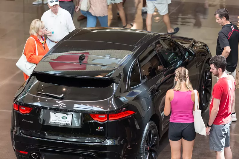Image: NorthPark hosts an auto show.