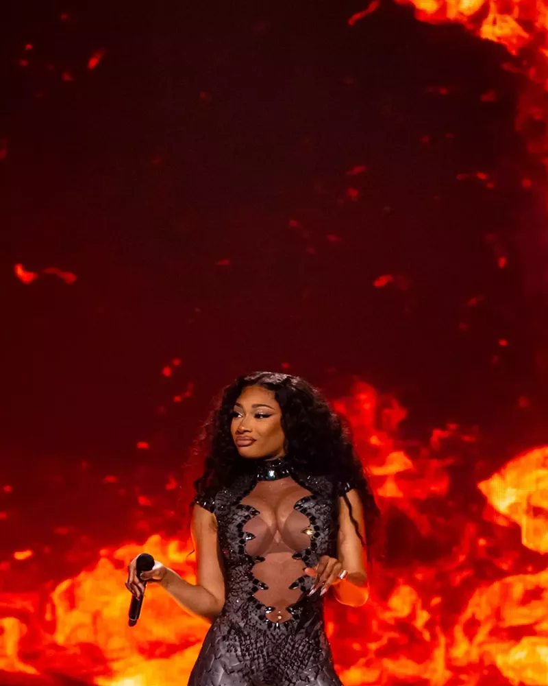 Image: Megan Thee Stallion, whose tour stopped in Dallas, had one of the top trending songs in 2024.