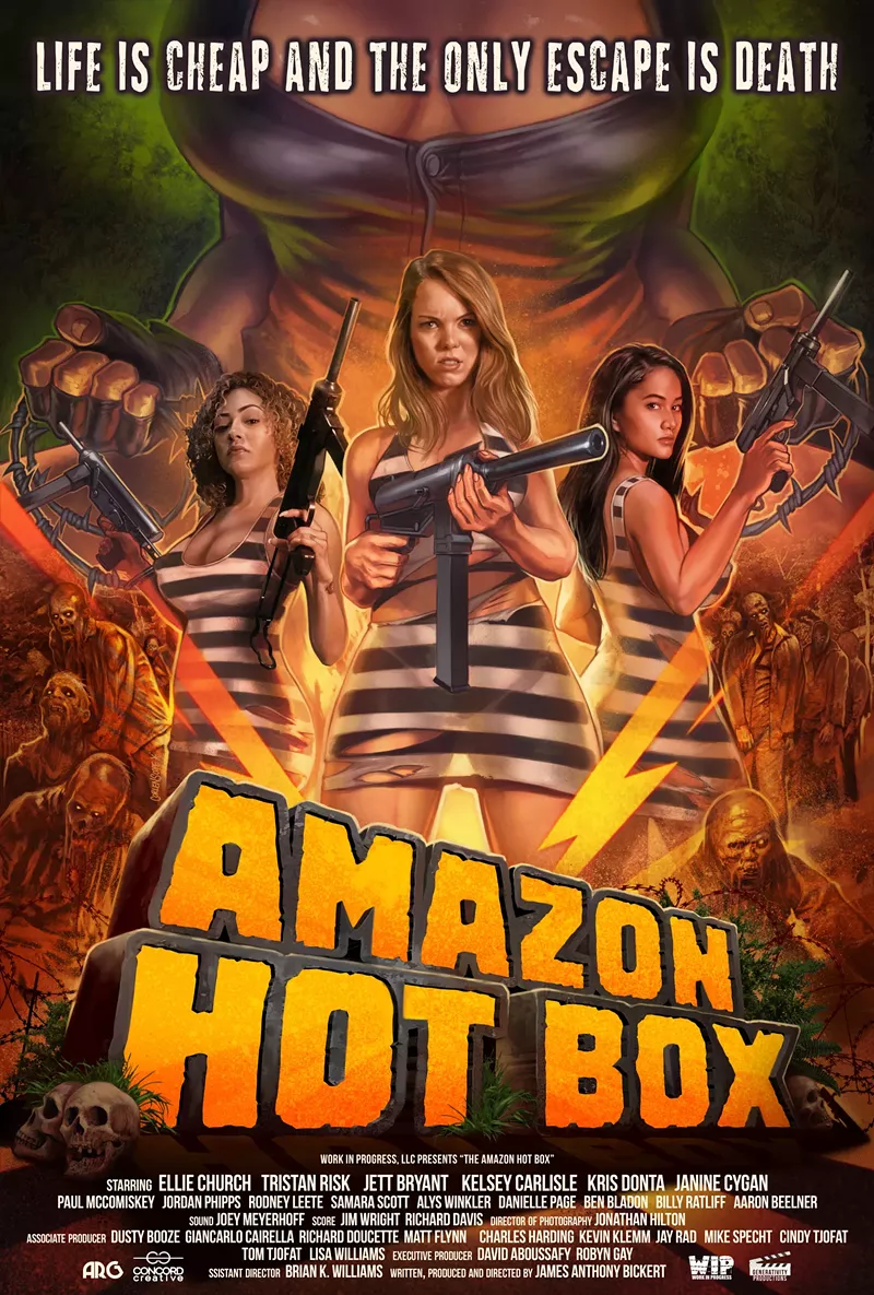 Image: The women's prison flick Amazon Hot Box , which will be screened at this weekend's Texas Frightmare Weekend, features torture devices, man-eating crocodiles, religious zealots and the voodoo undead.