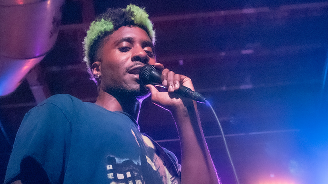 Man performing on stage