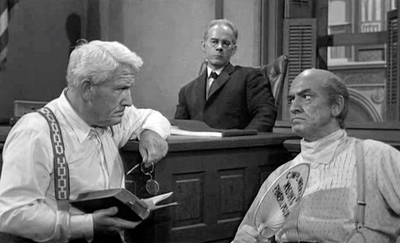 We'll take Spencer Tracy; Frederick March not so much (from Inherit the Wind).