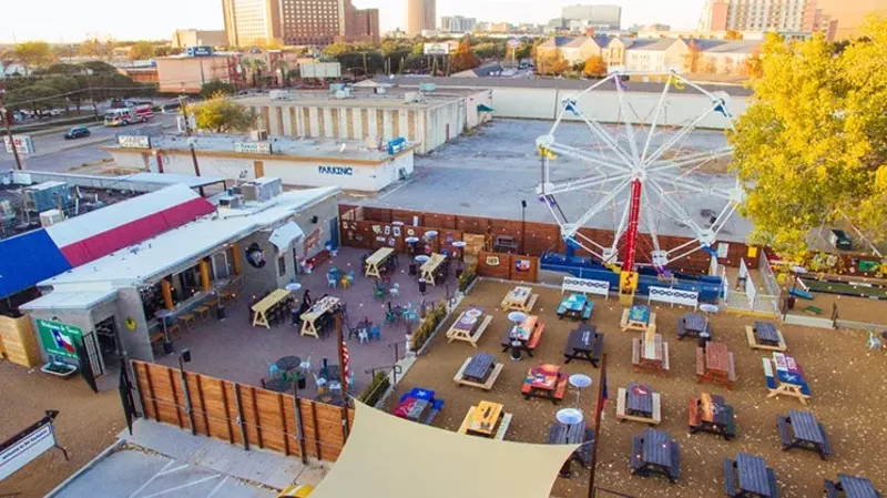Image: Treat your visitors to real-deal Texas barbecue with live music and a working Ferris wheel at Ferris Wheelers.