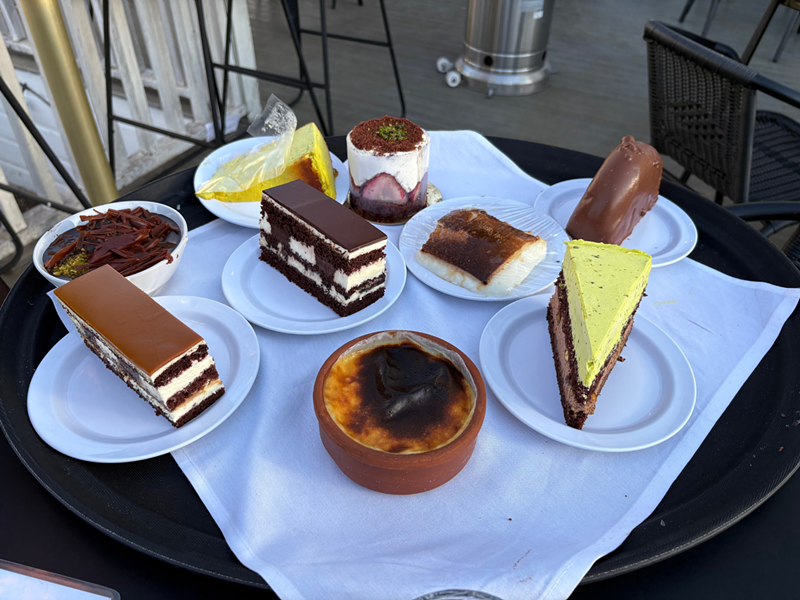 Image: Selda's sprawling dessert tray might be the best sweet treat in Dallas.