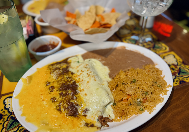 Image: enchiladas at El Ranchito