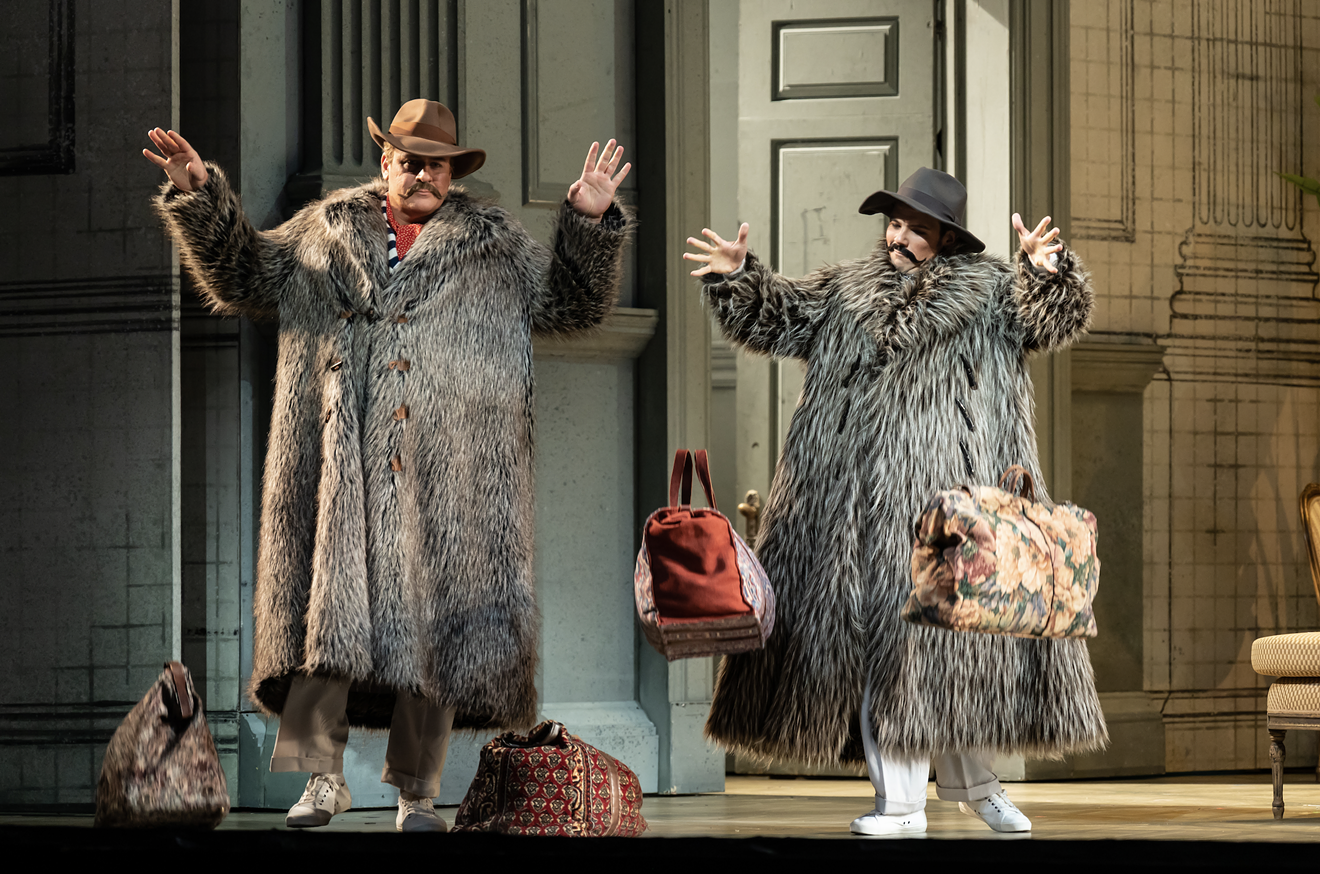 Lucas Meachem and David Portillo star in the Dallas Opera's Così fan tutte.