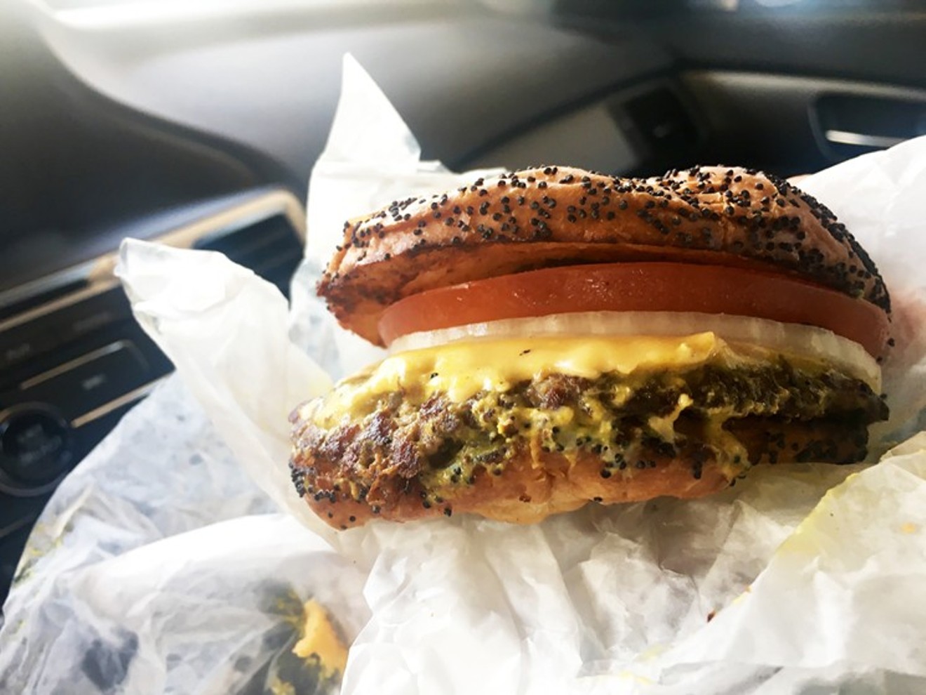At $2.35 each, the burgers at Keller's Drive-In are a steal.