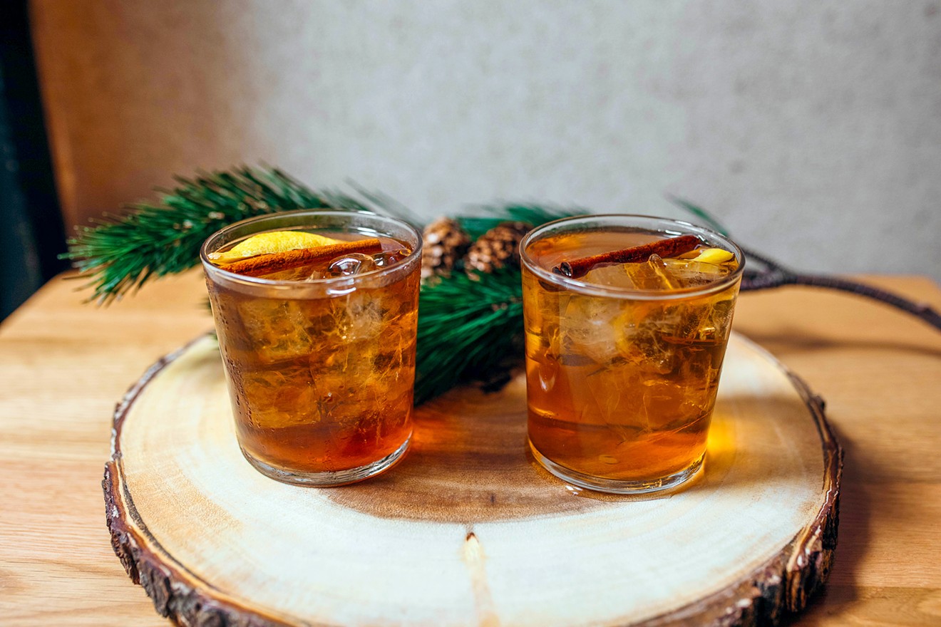 Spiced Old Fashioned cocktails