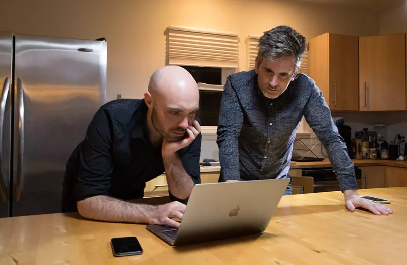 Image: Auteur filmmaker David Lowery (left) and musician Daniel Hart are two Dallas artists who now collaborate in Hollywood.