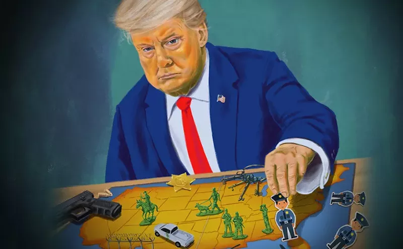 Image: The Big Takeover: The Secret Plans to Give Trump Command of America’s Police