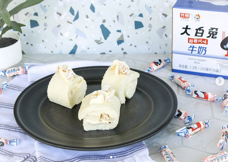Image: The Boba Plug-inspired White Rabbit Swiss Role available at La Casita Bakeshop this weekend.