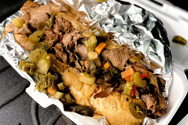 Image: TJ Dawg House's Italian beef