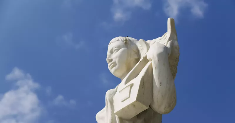 Image: A statue of the Greek poet Sappho. You could be the next great poet, officially appointed by the city of Dallas.