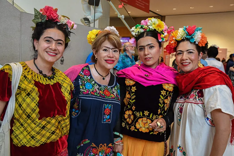 Image: Frida Kahlo look-alikes attend the 110th birthday celebration the Dallas Museum of Art threw for the artist in July.