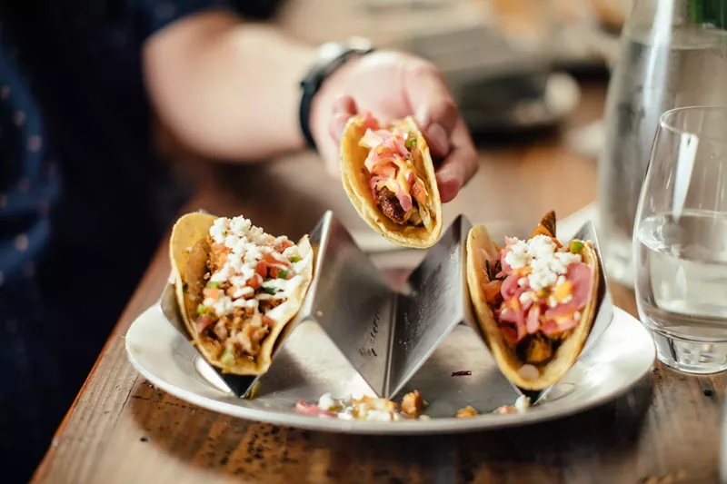 Image: Wash your hands, and get your tacos to go.