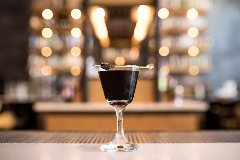 Image: Fig, maple, and allspice in a cocktail at HIDE? Hold on, let me get my UGGs and let's go.