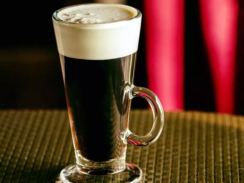 Image: While it looks like any other Irish coffee, something beautiful lies within.