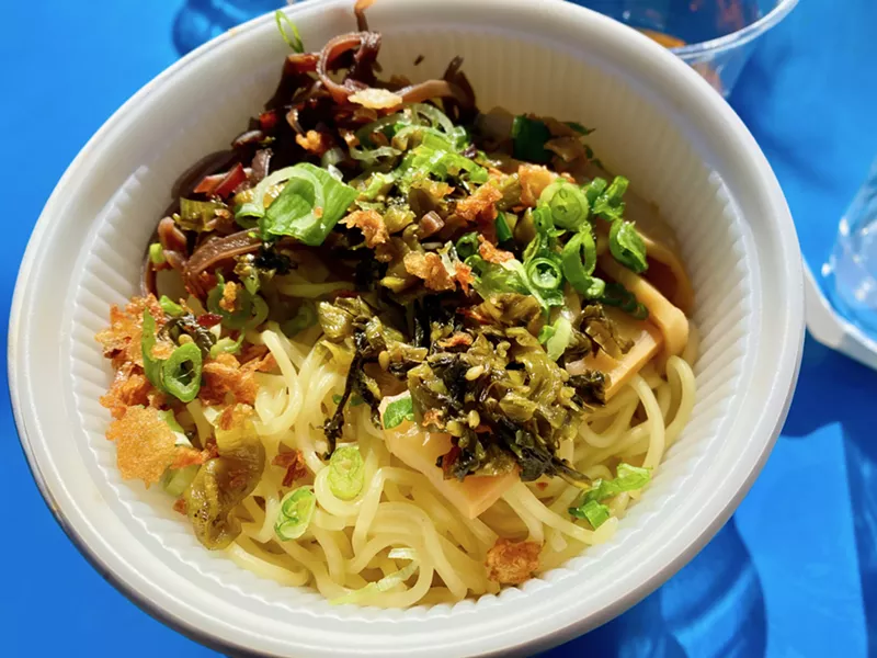 Image: The lobster miso ramen at TEN in the restaurant's new to-go containers, keeping the hot side hot and the wet side wet.