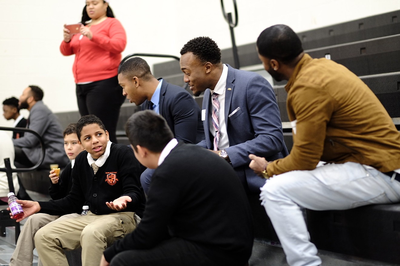 Over 600 men responded to a call for mentors for a special "Breakfast with Dads" event at Billy Earle Dade Middle School, a story that's gone viral on the Internet and social media.