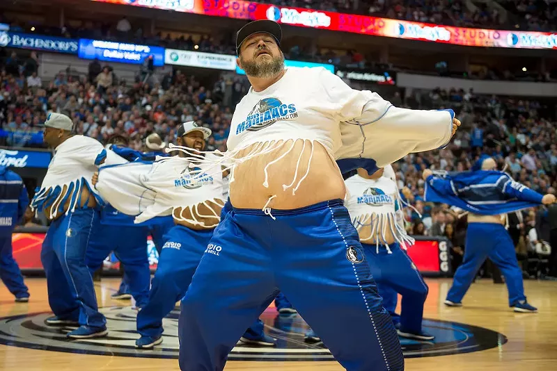 Image: The Dallas Mavericks' ManiAACs have been around for 16 years as the male cheerleaders the NBA needs.