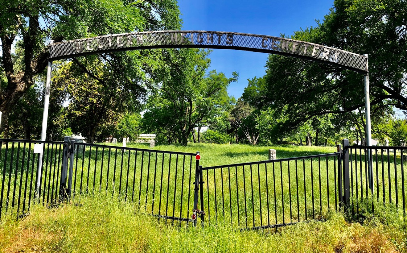The Western Heights Cemetery in Oak Cliff has a famous resident: Clyde Barrow.