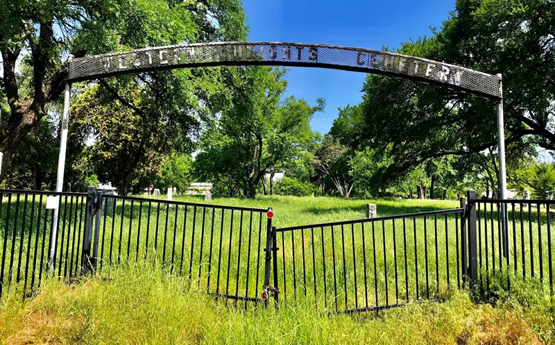 Image: The Western Heights Cemetery in Oak Cliff has a famous resident: Clyde Barrow.