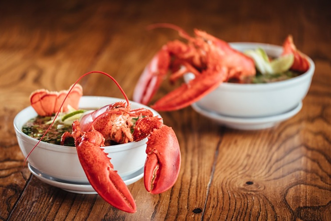 This $35 lobster pho is the opposite of a brown bag lunch.