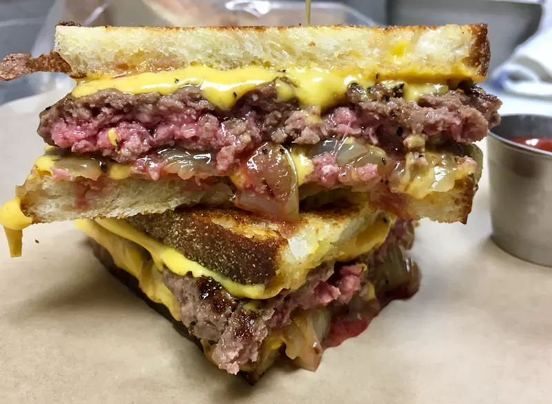 Image: The Parlor on the Commerce Street strip in Deep Ellum has a patty melt that's your new favorite hangover cure ($8.50 with fries).