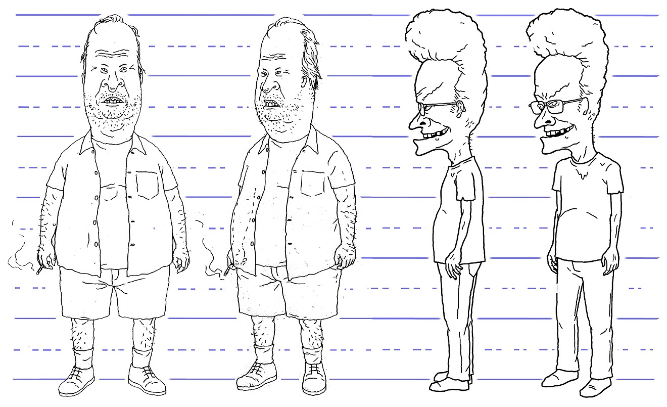 Beavis and Butt-head creator Mike Judge released a pencil test drawing of the dumb-namic duo that's for a new Paramount+ movie called Beavis and Butt-head Do the Universe. 