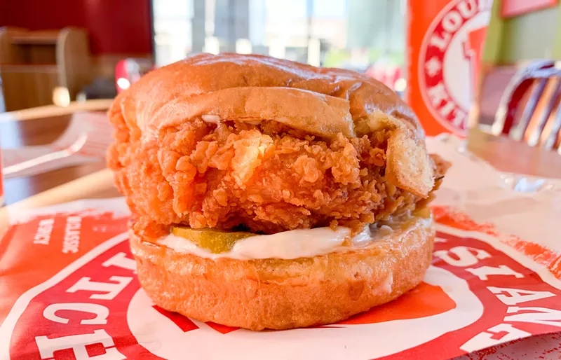 Image: This fast-food chicken sandwich is unlike any other fast-food chicken sandwich.