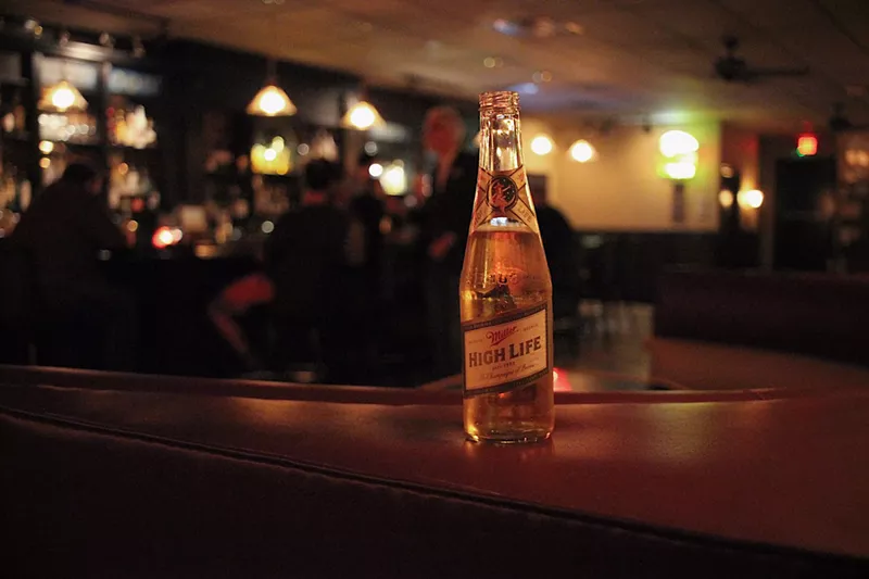 Image: What else does one drink at a dive bar if not the Champagne of beers?