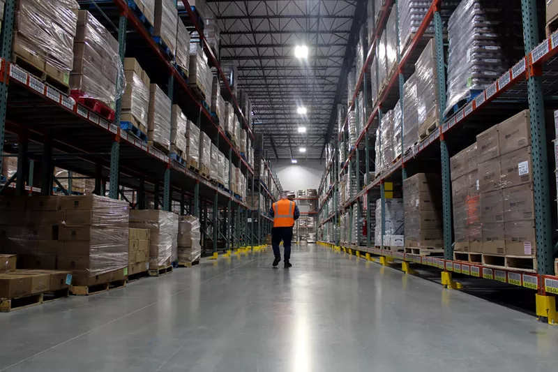 Image: The North Texas Food Bank warehouse