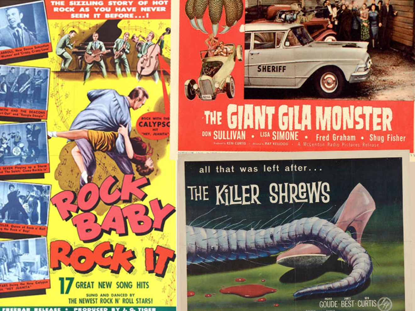 Some of Hollywood's best worst movies were shot in Dallas including such classics as the rock 'n' roll schlockfest Rock, Baby, Rock It! and gigantic animal horrors like The Killer Shrews and The Giant Gila Monster.