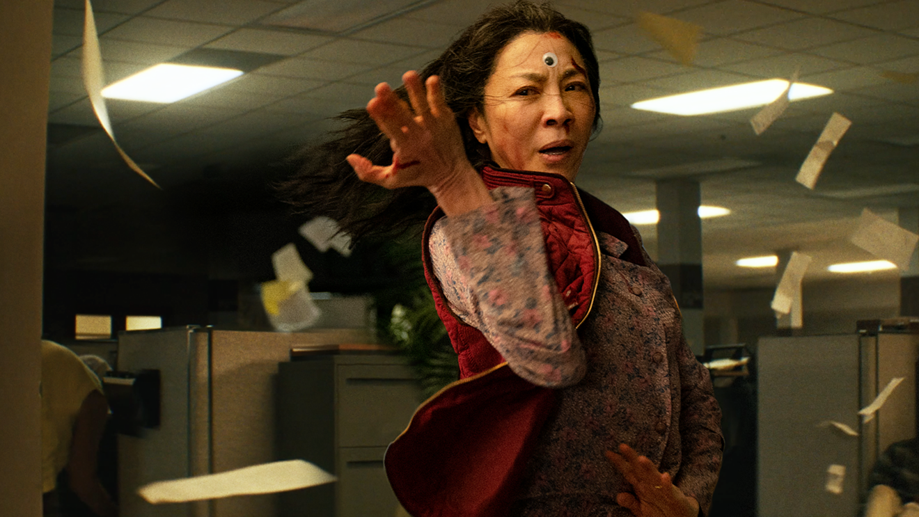 Michelle Yeoh is up for an Oscar this year, playing Evelyn Wang in the Daniels' absurdist comedy drama Everything Everywhere All at Once. 
