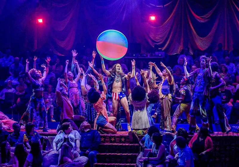Image: Dallas Theater Center's Hair runs through Sunday, Oct. 22, at the Wyly Theatre.